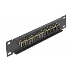 Delock 10? LWL Patchpanel 12 Port SC Simplex beige 1 HE schwarz — Buy in Cyprus with Fast Delivery