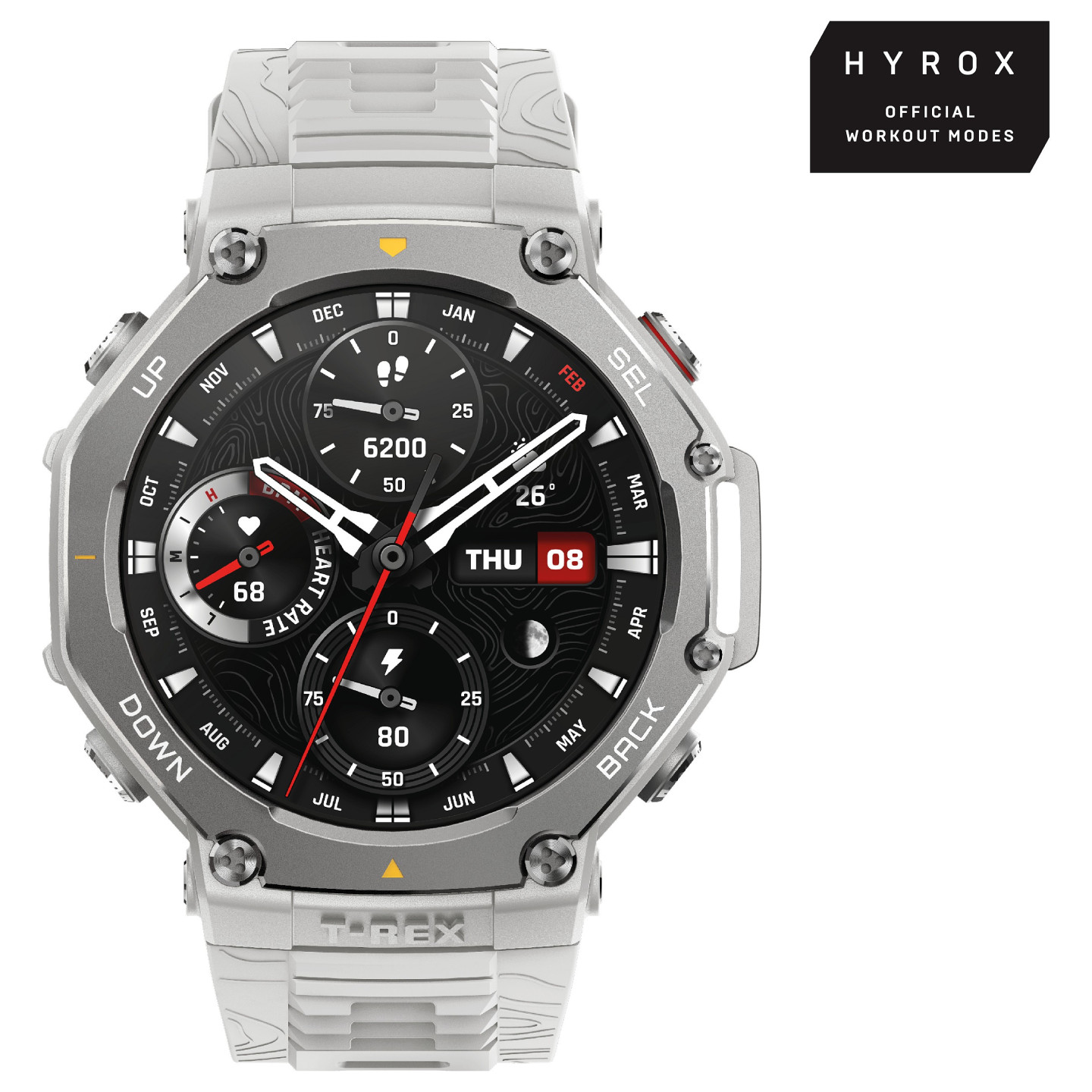 Amazfit T-Rex 3 48.5mm Haze Gray Smartwatch HYROX-Modus — Buy in Cyprus with Fast Delivery