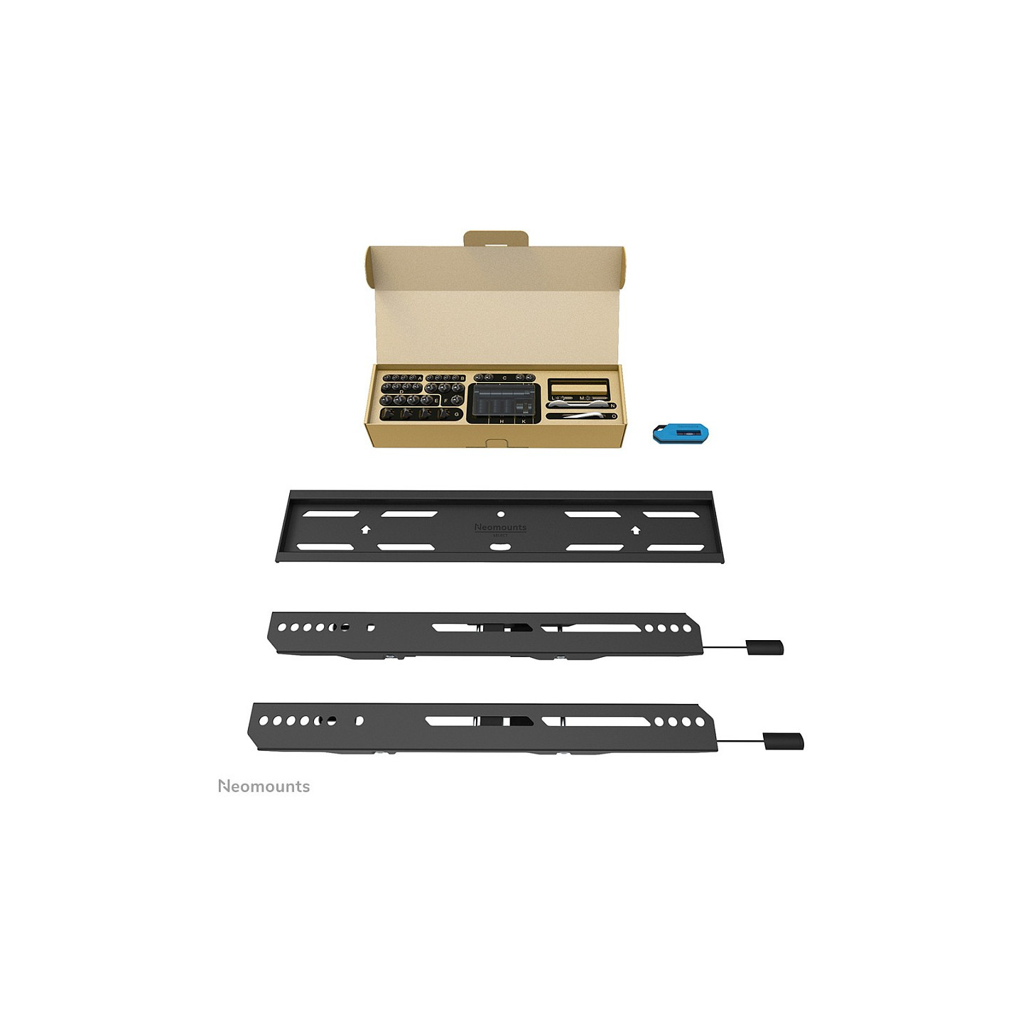 NEOMOUNTS WL30S-850BL14 Select Screen Wall Mount 81.28-165.1cm 32-65Zoll max 60kg fixed VESA 400x400 Black