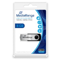 STICK 8GB USB 2.0 MediaRange swing Blister — Buy in Cyprus with Fast Delivery