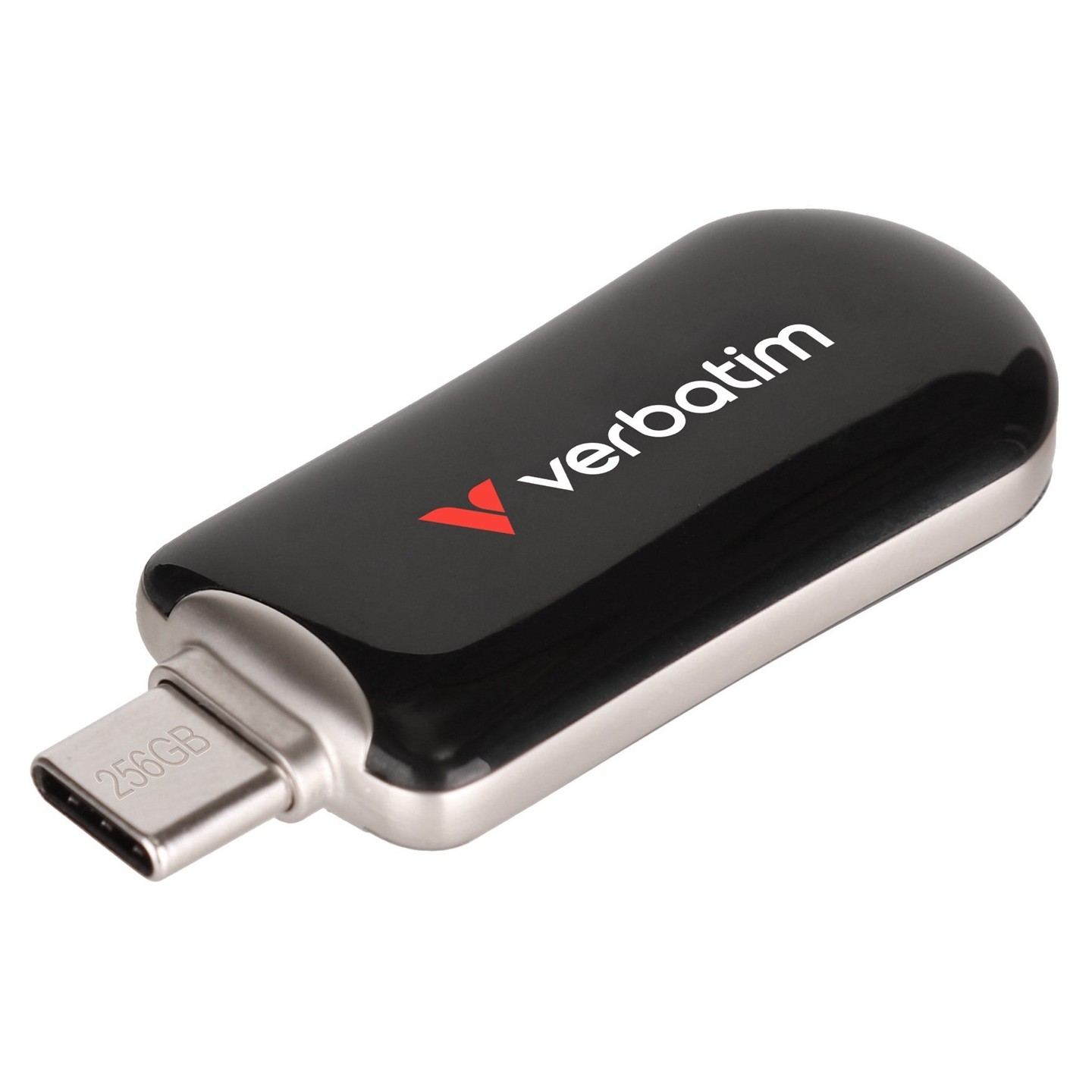 Verbatim Plectra USB-C Flash Drive - 30226 - Black, 256GB, USB 3.2 Gen 1 (100MB/s Read) — Buy in Cyprus with Fast Delivery