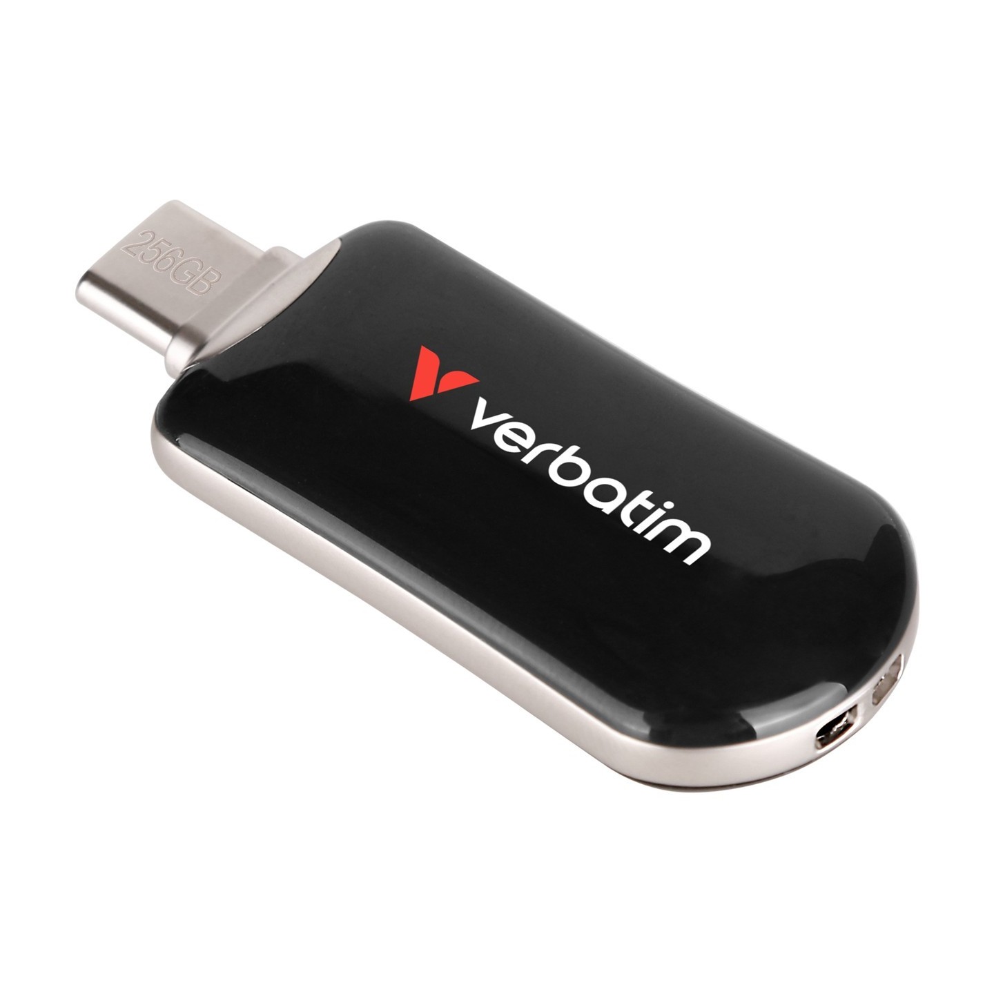 Verbatim Plectra USB-C Flash Drive - 30226 - Black, 256GB, USB 3.2 Gen 1 (100MB/s Read) — Buy in Cyprus with Fast Delivery