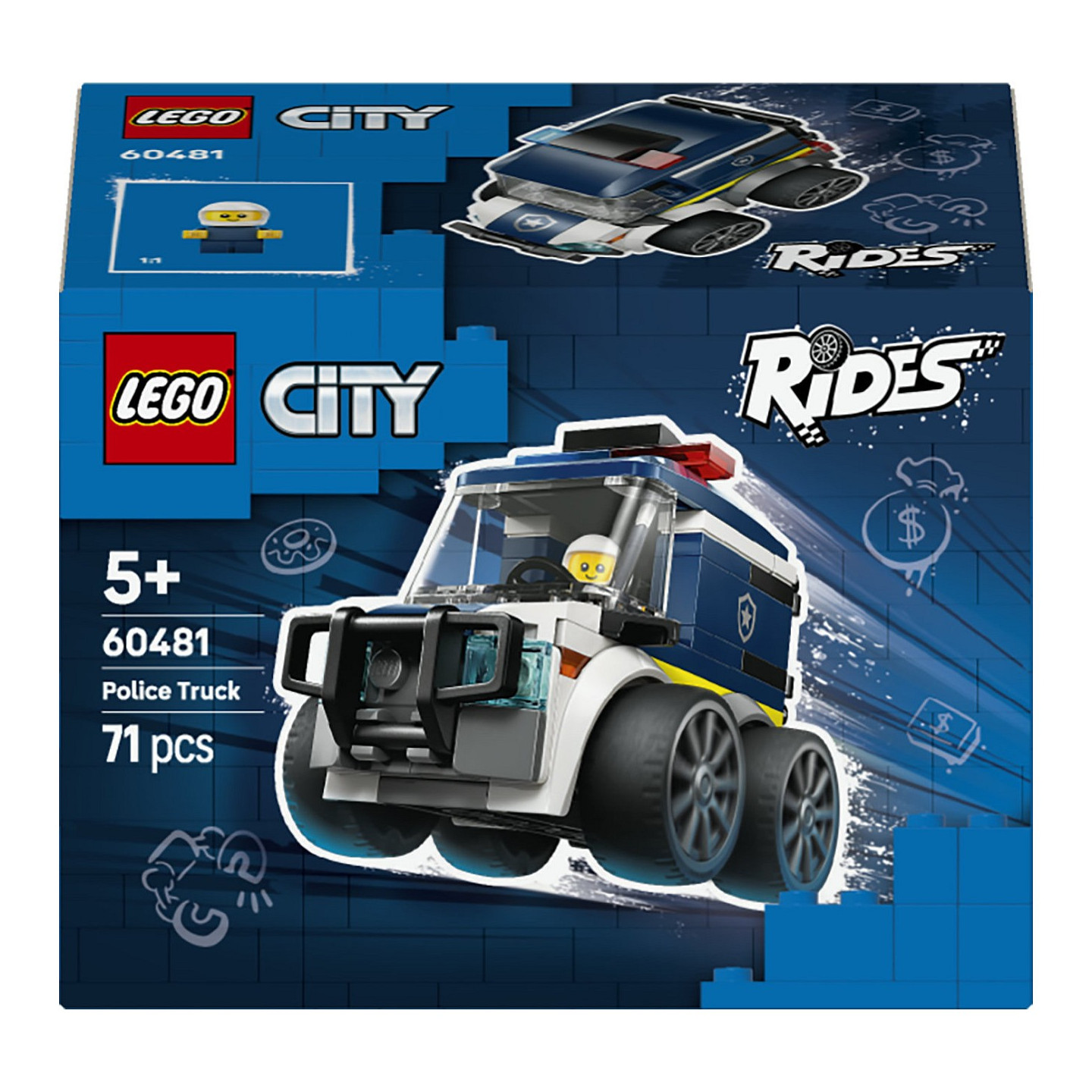 LEGO 60481 City Coole Flitzer - Polizei-Truck — Buy in Cyprus with Fast Delivery