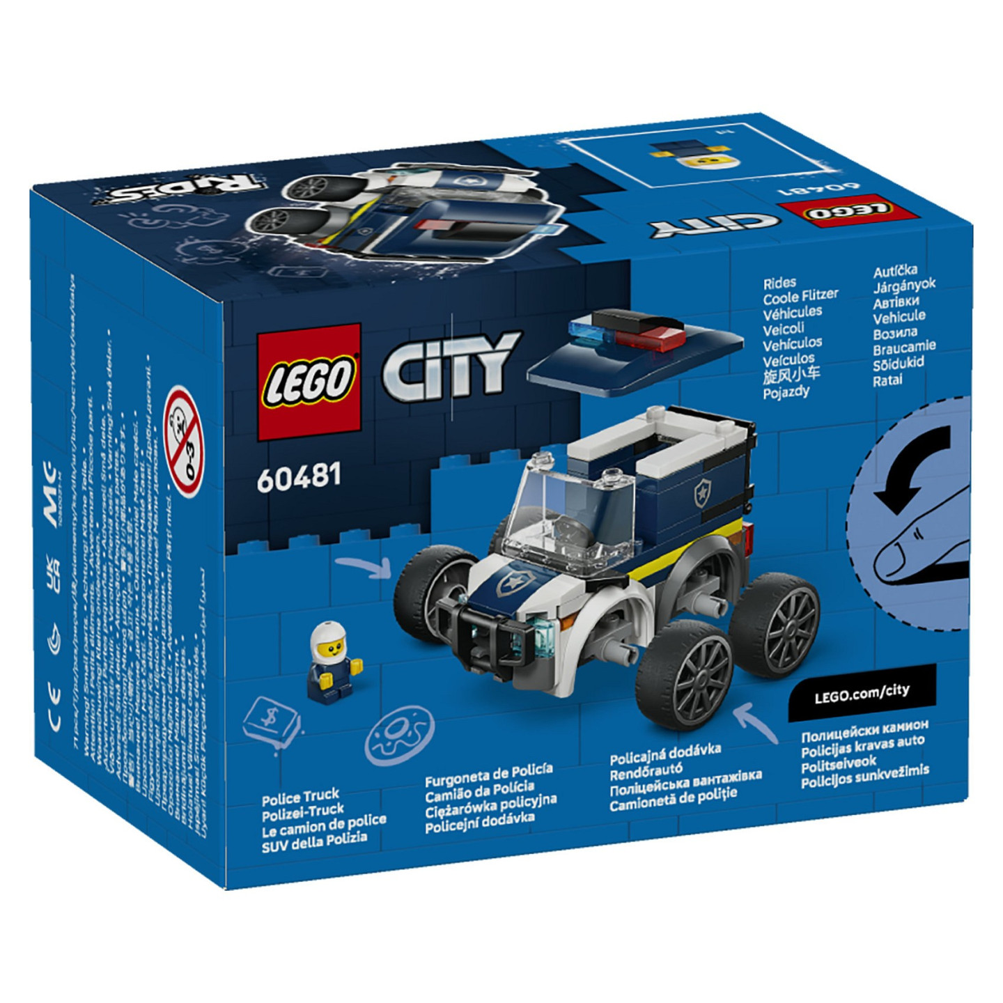 LEGO 60481 City Coole Flitzer - Polizei-Truck — Buy in Cyprus with Fast Delivery