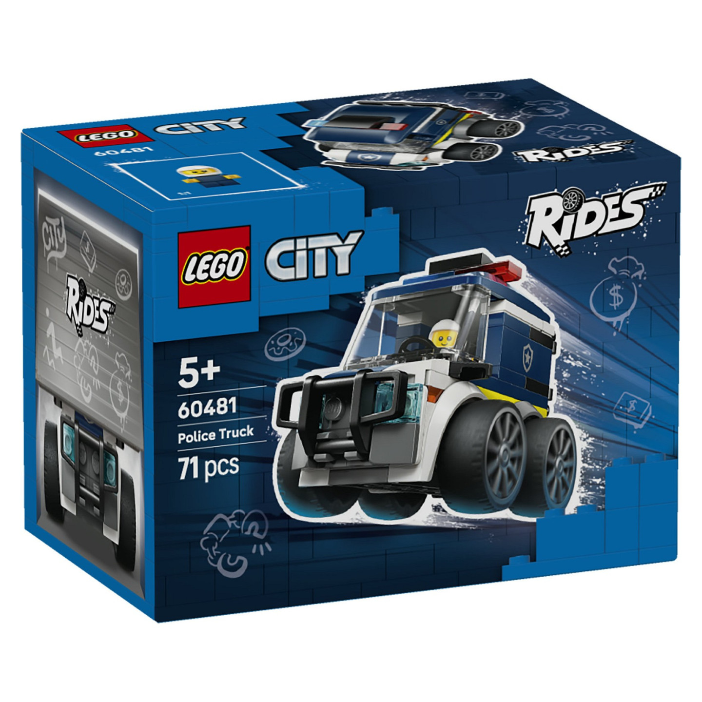 LEGO 60481 City Coole Flitzer - Polizei-Truck — Buy in Cyprus with Fast Delivery