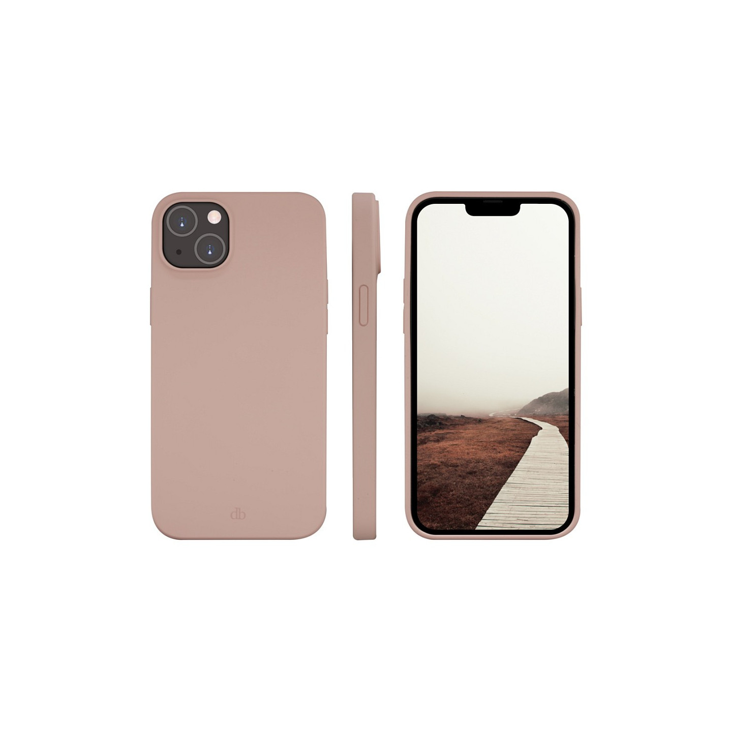 dbramante1928 Costa Rica - Hintere Abdeckung fr Mobiltelefon - Silikon - rosa sandfarben - fr Apple iPhone 14 Plus