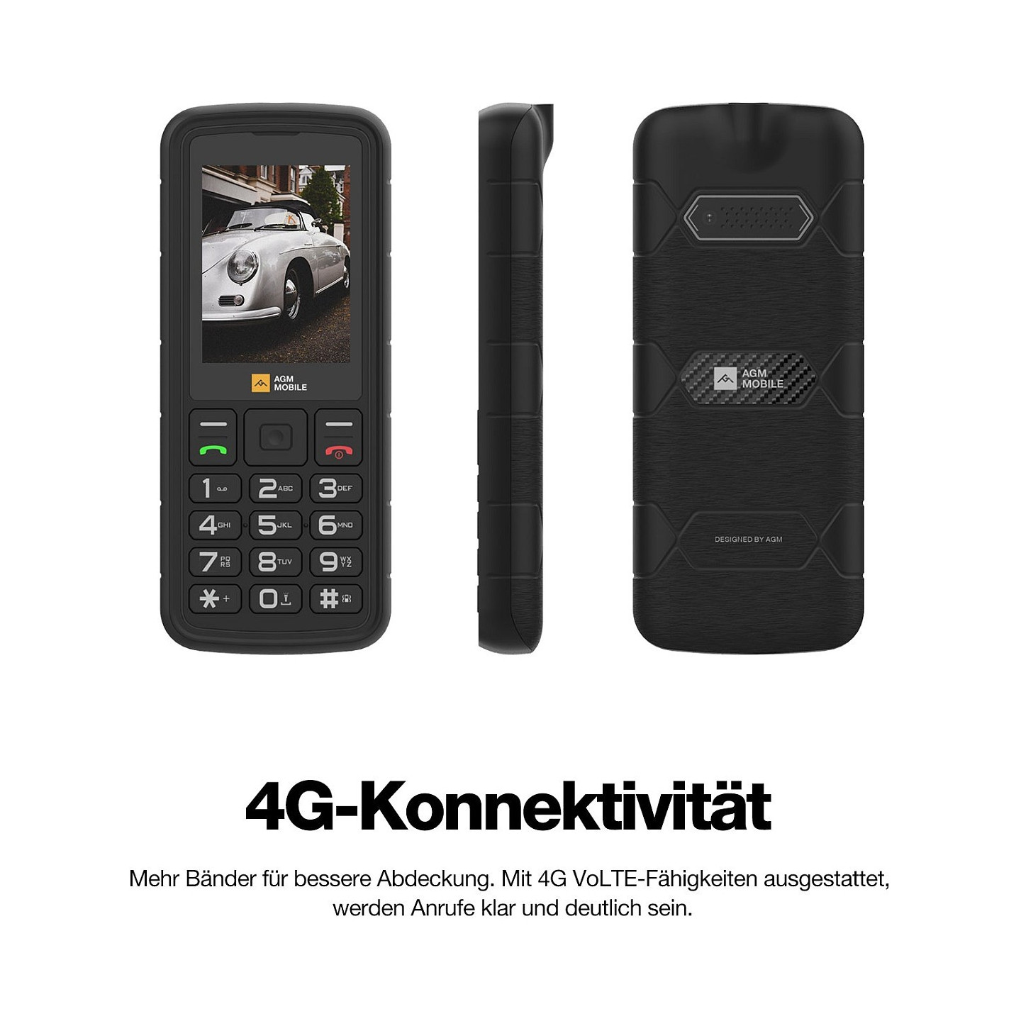 AGM by Bea-fon M9 Bartype (4G) rugged (IP68 IP69K MIL-STD-810H — Buy in Cyprus with Fast Delivery