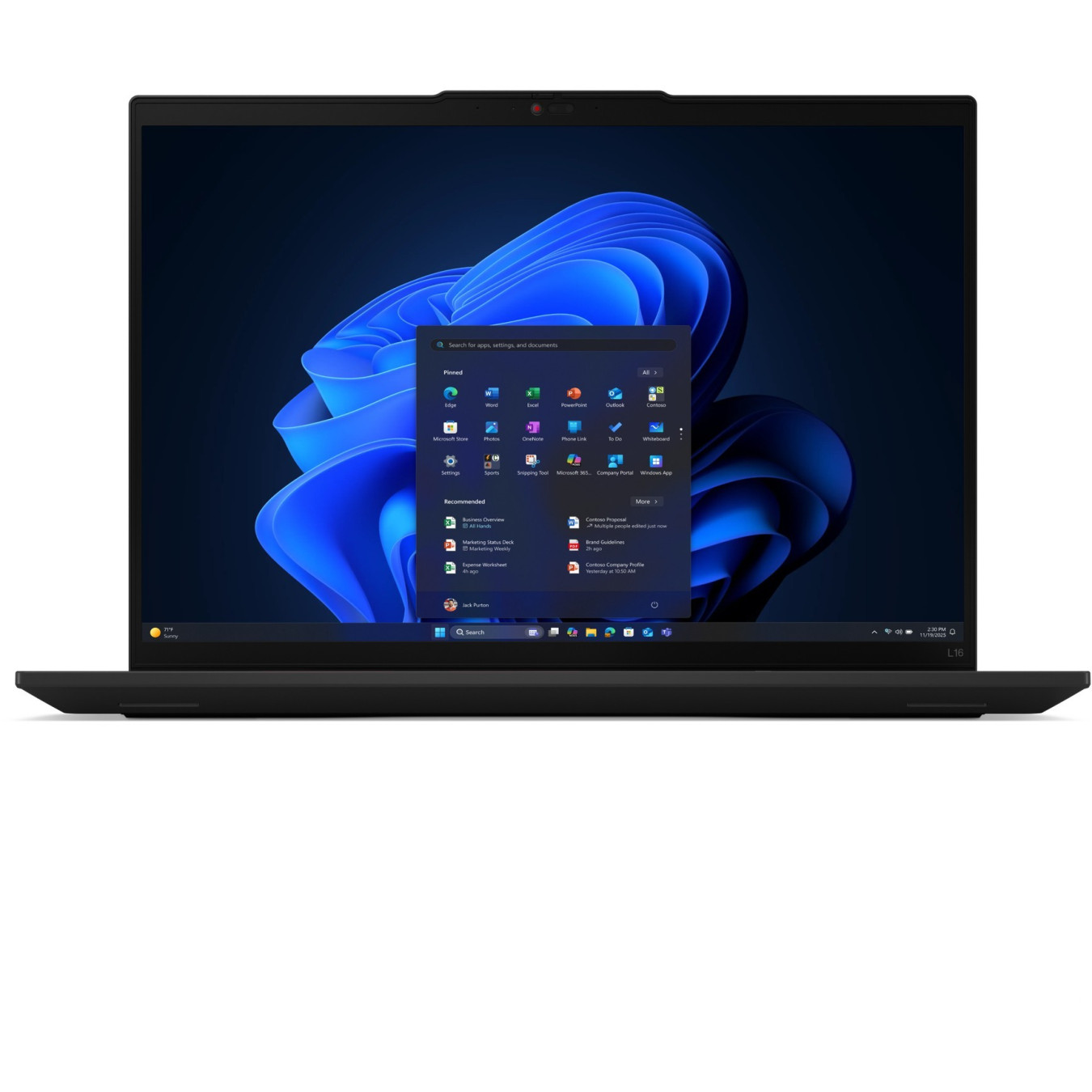 Lenovo ThinkPad L16 Gen 2 - Ryzen 5 PRO 215 3.2GHz - 16-inch WUXGA IPS, 16GB DDR5, 512GB SSD, Black