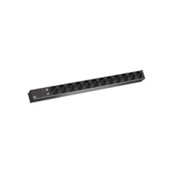 BACHMANN IT PDU ALU 1HE 12x Schutzkontakt Zuleitung mit Schutzkontaktstecker — Buy in Cyprus with Fast Delivery