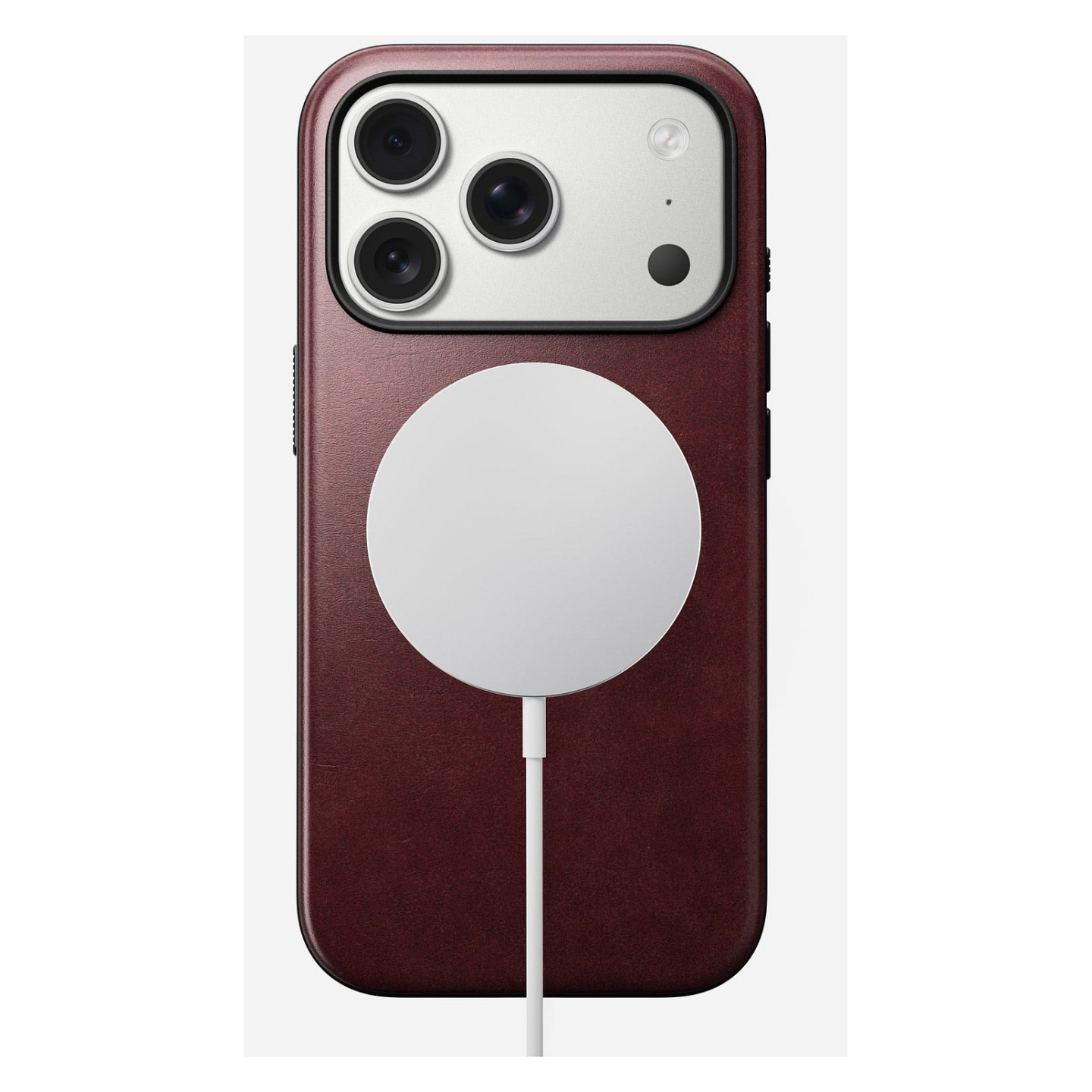 Nomad Modern Leather Case iPhone 17 Pro Burgundy Horween — Buy in Cyprus with Fast Delivery