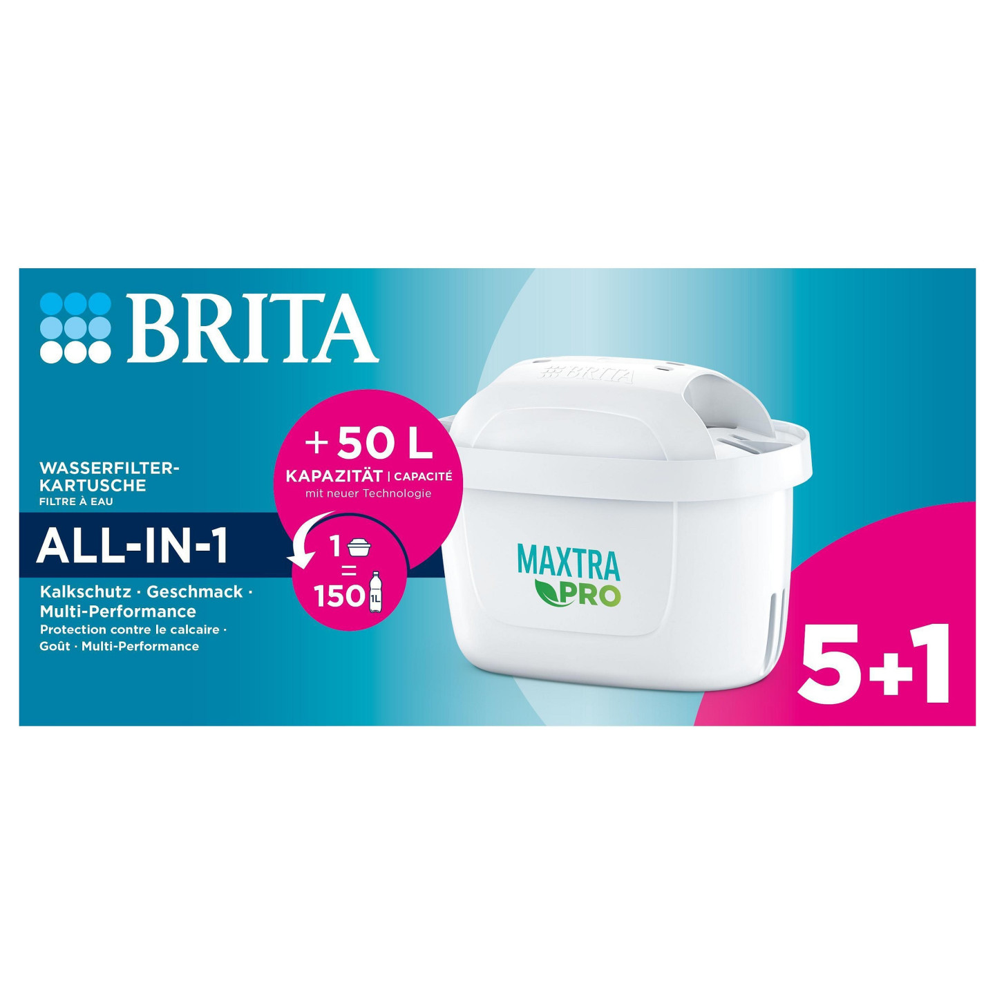 BRITA Tischwasserfilter Maxtra Pro Filterkartusche 5+1 Pack — Buy in Cyprus with Fast Delivery