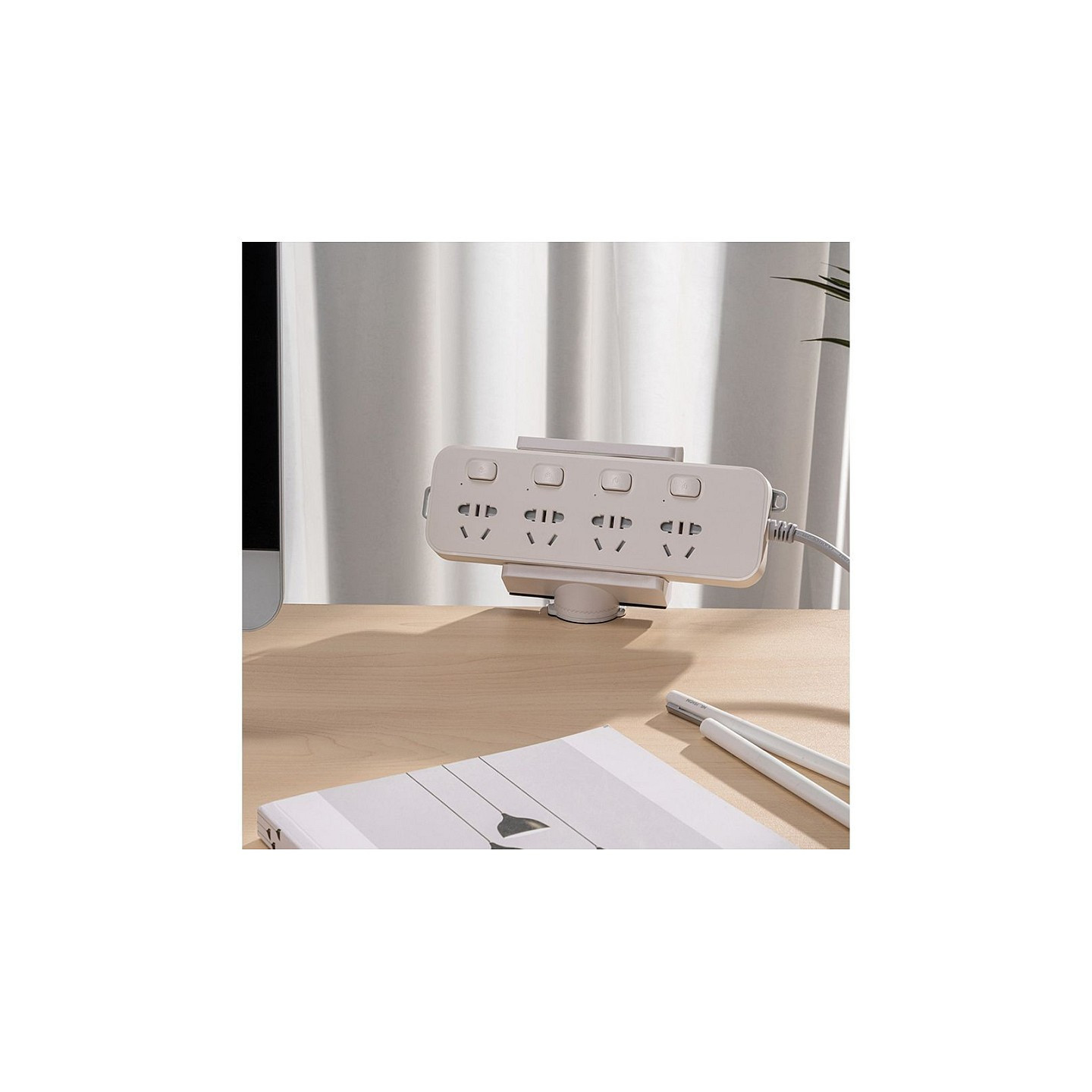 VALUE Tischklemme fr Steckdosenleiste. drehbar 360. wei — Buy in Cyprus with Fast Delivery