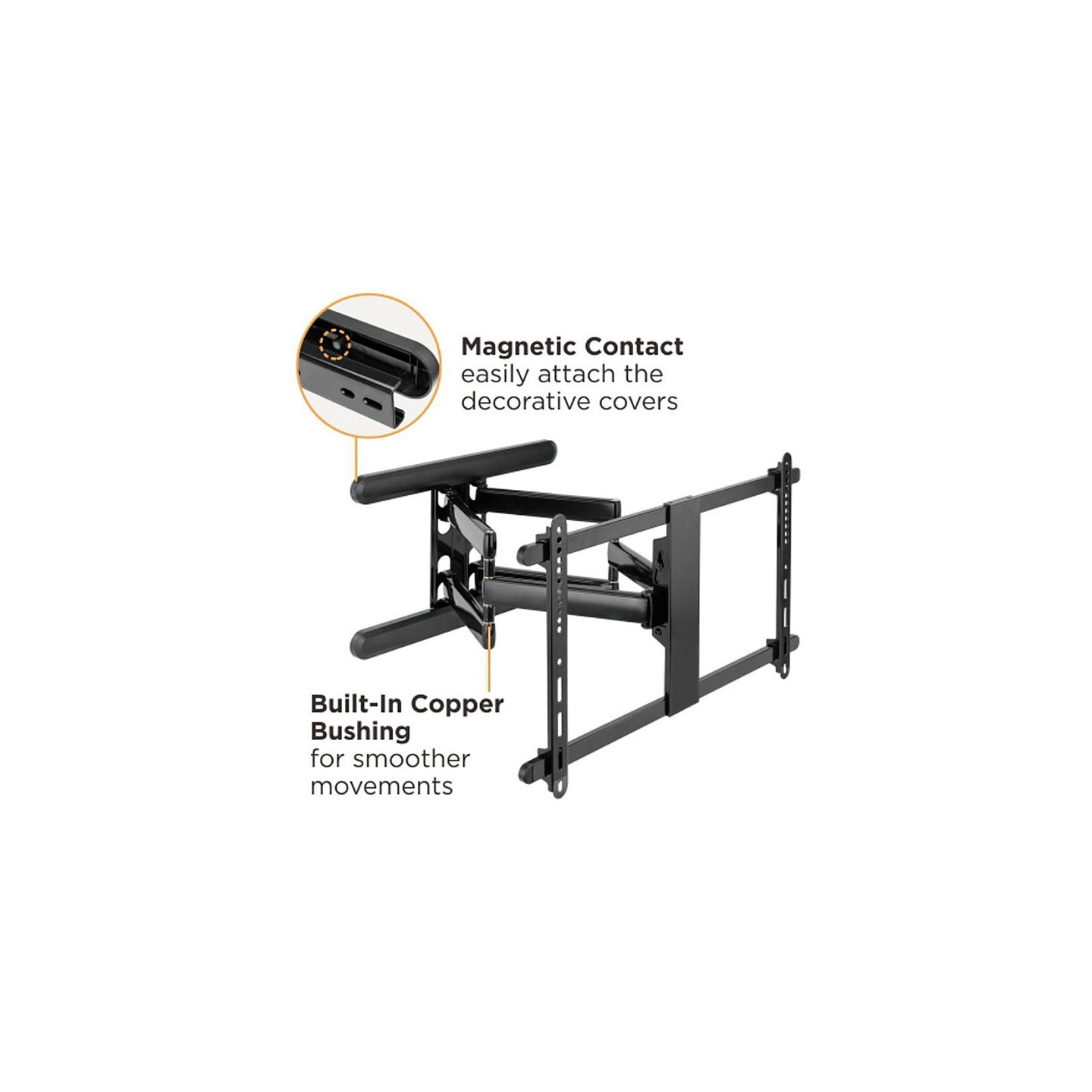 ROLINE PREMIUM TV-Wandhalterung. hoch-flexibel. 37-80 Zoll. bis 70 kg — Buy in Cyprus with Fast Delivery