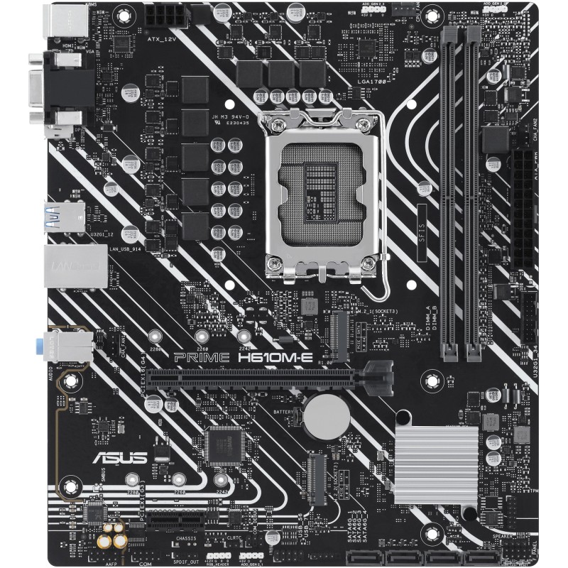 Buy ASUS PRIME H610M-E-CSM - mATX LGA1700 DDR5 Motherboard - Up to 96GB, Dual DI... in Cyprus, Nicosia, Limassol, Larnaka, Pafos