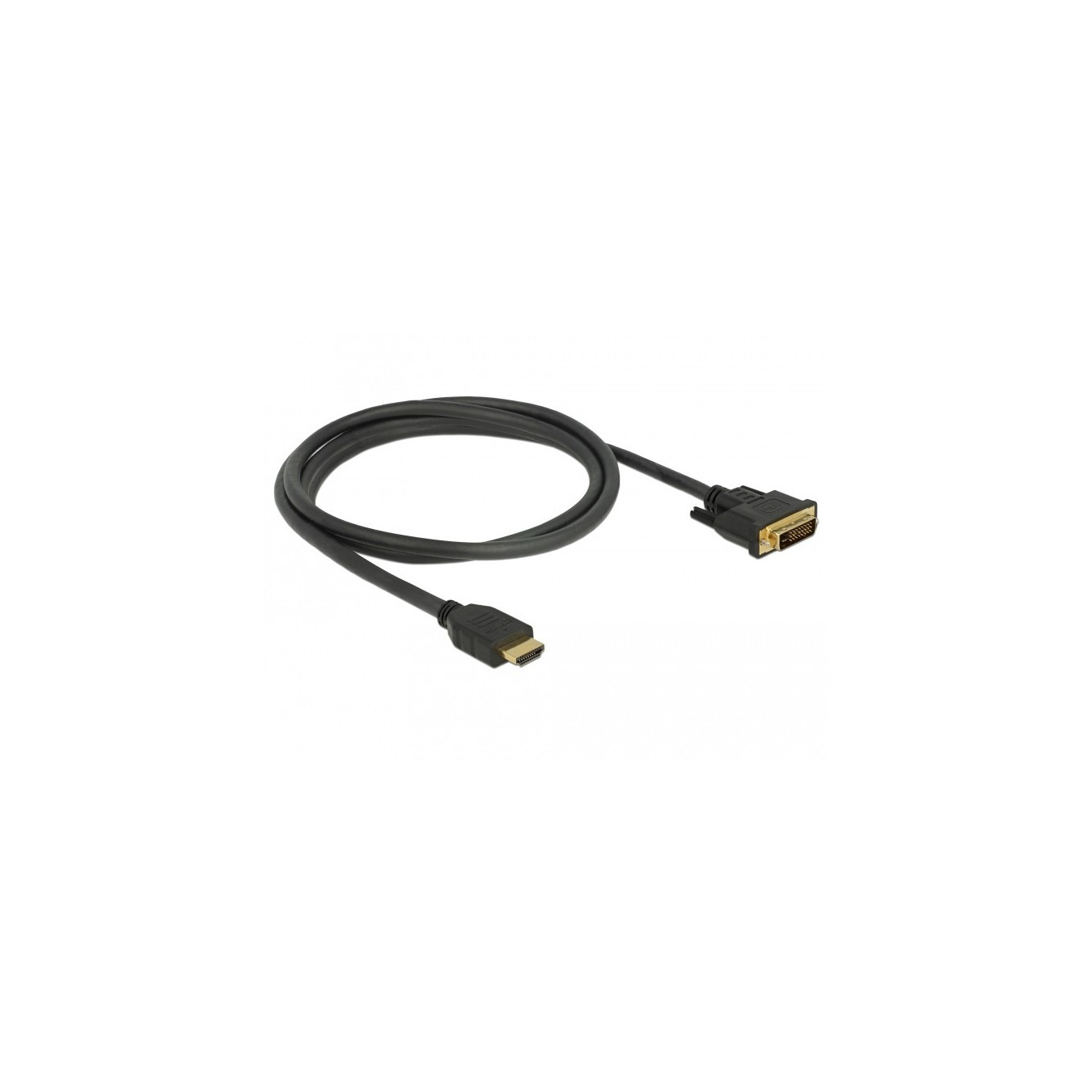 DELOCK HDMI to DVI 24+1 Cable - Model 85653 - 1.5 m, Black, Bidirectional, Gold-plated — Buy in Cyprus with Fast Delivery