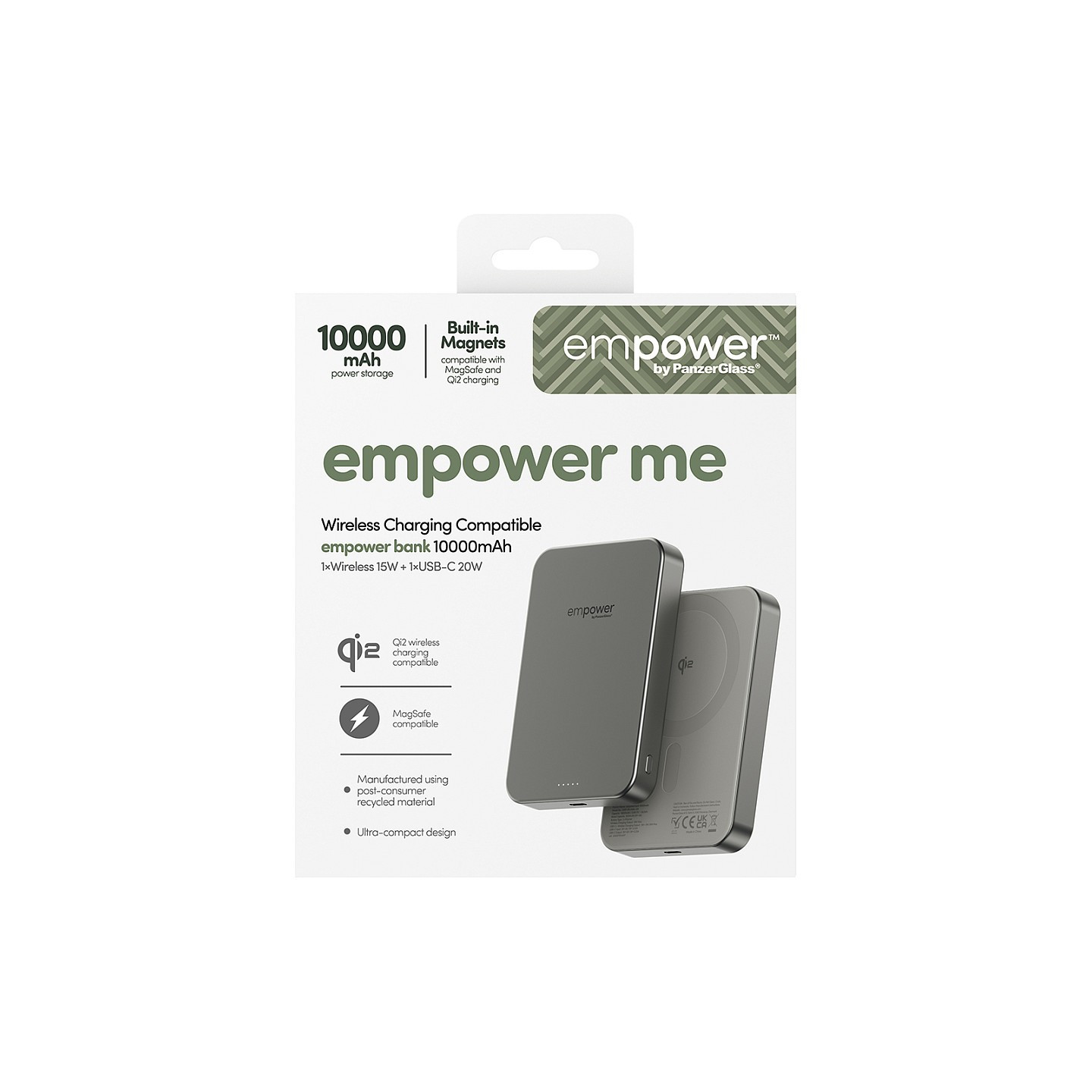 Panzerglass EMPOWER BANK 10000MAH TITANIUM — Buy in Cyprus with Fast Delivery