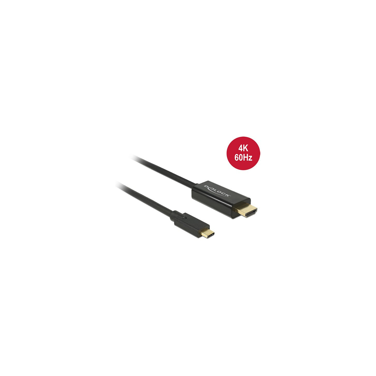 USB C to HDMI-A Stecker DP-Alt Mode 4K 60 Hz 3 m schwarz Delock — Buy in Cyprus with Fast Delivery