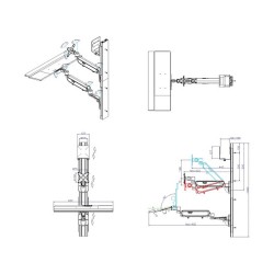 VALUE Arbeitsstation Wandmontage Gasfeder — Buy in Cyprus with Fast Delivery