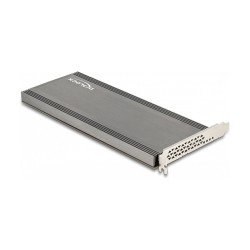 PCI Express 4.0 x16 Karte zu 4 x intern NVMe M.2 Key M mit Kühlkörper und Lüfter - Bifurcation