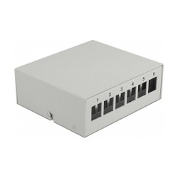 Delock Keystone Patchpanel 6 Port grau — Buy in Cyprus with Fast Delivery
