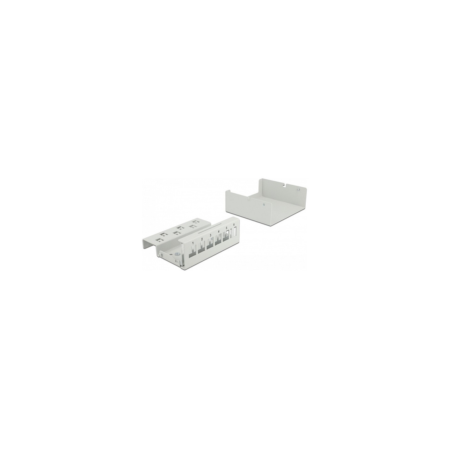 Delock Keystone Patchpanel 6 Port grau — Buy in Cyprus with Fast Delivery