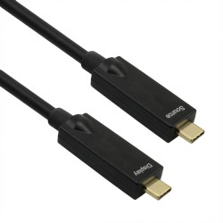 ROLINE USB 3.2 Gen 2 Kabel. AOC. C-C. ST ST. 10Gbit s. 4K60Hz. PD (Power Delivery) 60W. schwarz. 10 m