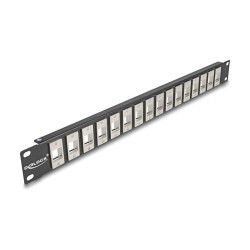 Delock Panel Mount 19' 16 Port 1 HE schwarz — Buy in Cyprus with Fast Delivery