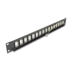 Delock Panel Mount 19' 16 Port 1 HE schwarz — Buy in Cyprus with Fast Delivery