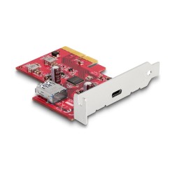 PCI Express x4 Karte zu 1 x extern USB 10 Gbps USB Type-CTM Buchse + 1 x intern USB 10 Gbps Typ-A Buchse - Low Profil...