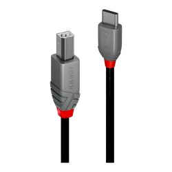 LINDY 1m USB 2.0 Typ C an B Kabel. Anthra Line — Buy in Cyprus with Fast Delivery