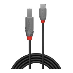 LINDY 1m USB 2.0 Typ C an B Kabel. Anthra Line — Buy in Cyprus with Fast Delivery