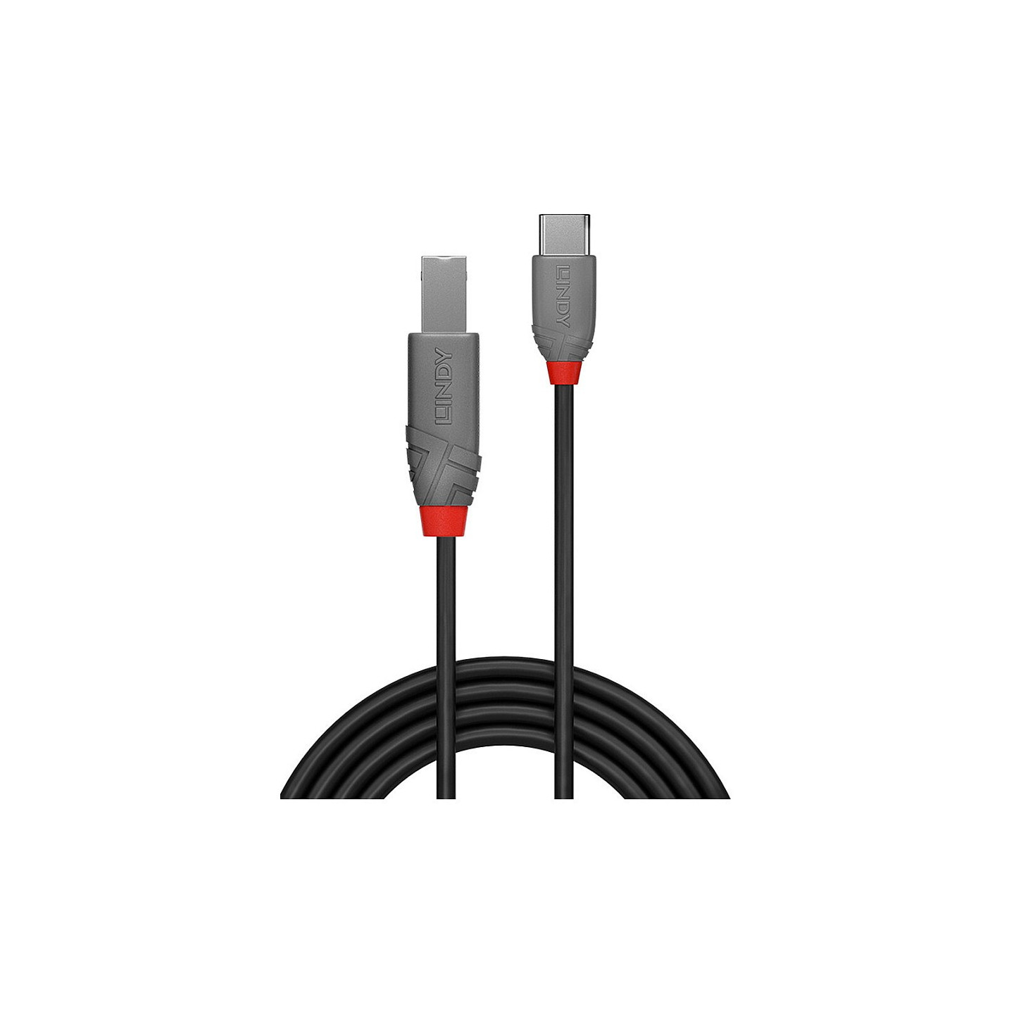 LINDY 1m USB 2.0 Typ C an B Kabel. Anthra Line — Buy in Cyprus with Fast Delivery