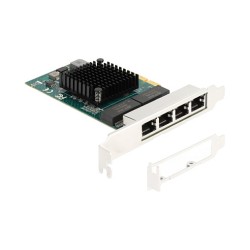 PCI Express x4 Netzwerkkarte Gigabit LAN 4 x RJ45 BCM — Buy in Cyprus with Fast Delivery