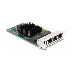 PCI Express x4 Netzwerkkarte Gigabit LAN 4 x RJ45 BCM — Buy in Cyprus with Fast Delivery