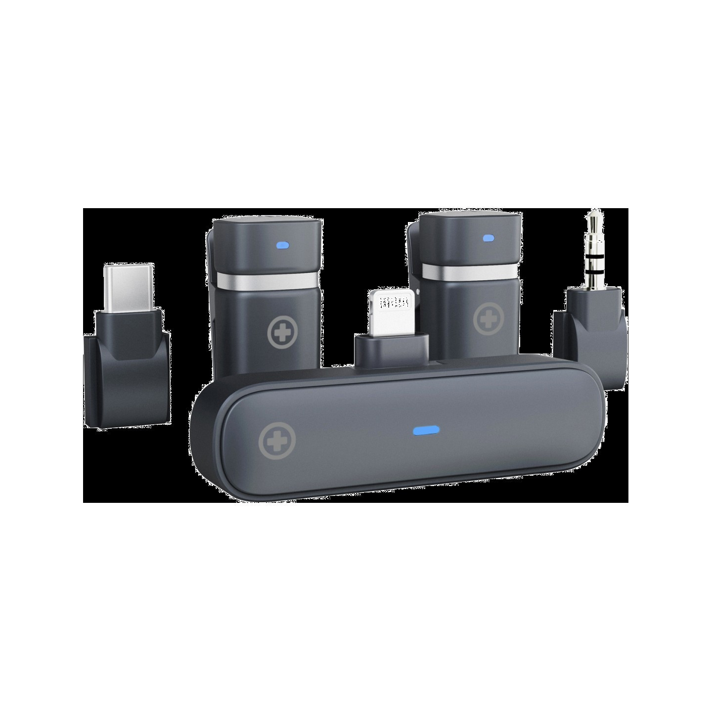 Plusonic Wireless Mikrofone Kit PS-TDS9 USB Type C Lightning 3.5mm Klinke WiFi-Micro ALLTRAVEL