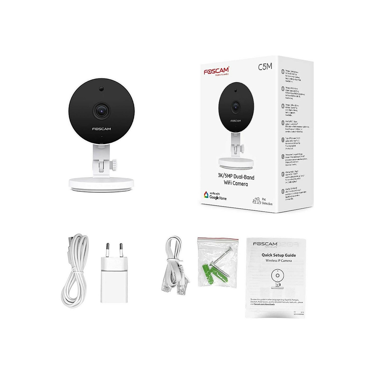 Foscam C5M Überwachungskamera Weiß — Buy in Cyprus with Fast Delivery