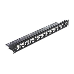 Delock 19? Keystone Patchpanel 24 Port abgestuft schwarz — Buy in Cyprus with Fast Delivery