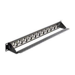 Delock 19? Keystone Patchpanel 24 Port abgestuft schwarz — Buy in Cyprus with Fast Delivery