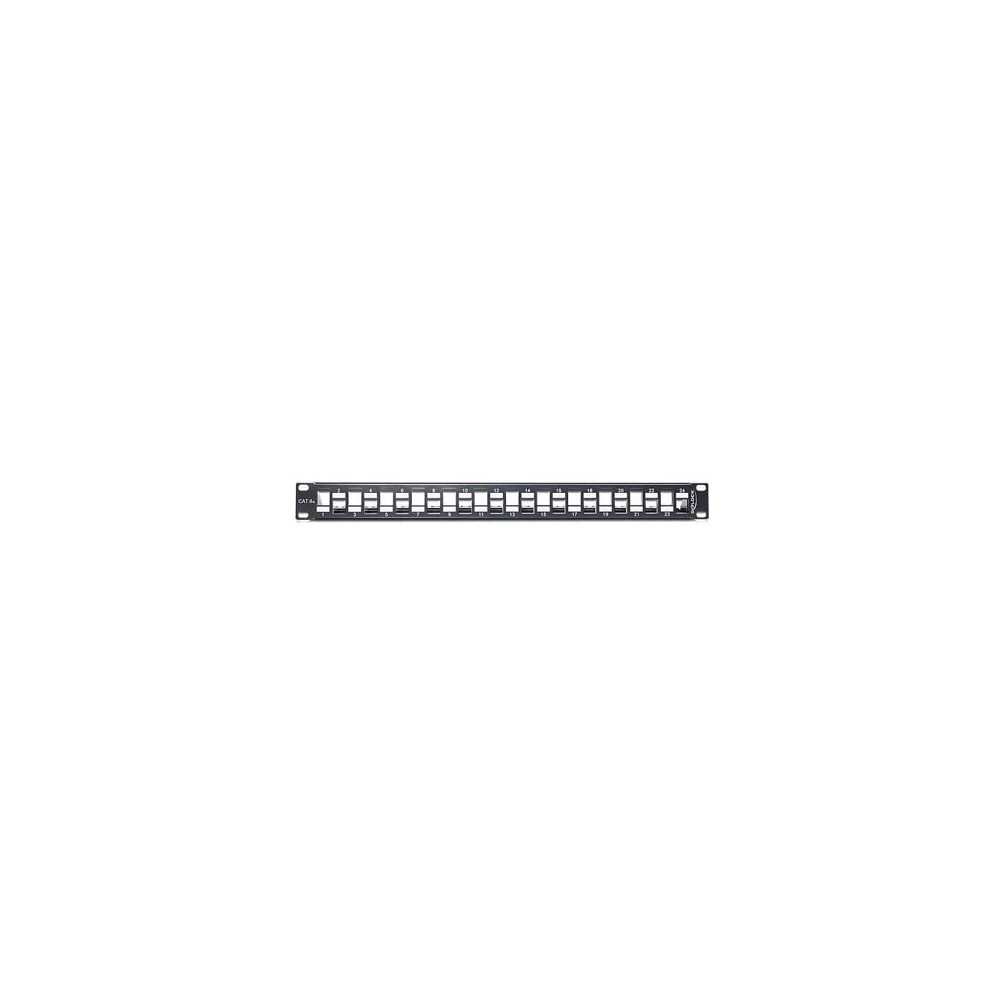 Delock 19? Keystone Patchpanel 24 Port abgestuft schwarz — Buy in Cyprus with Fast Delivery