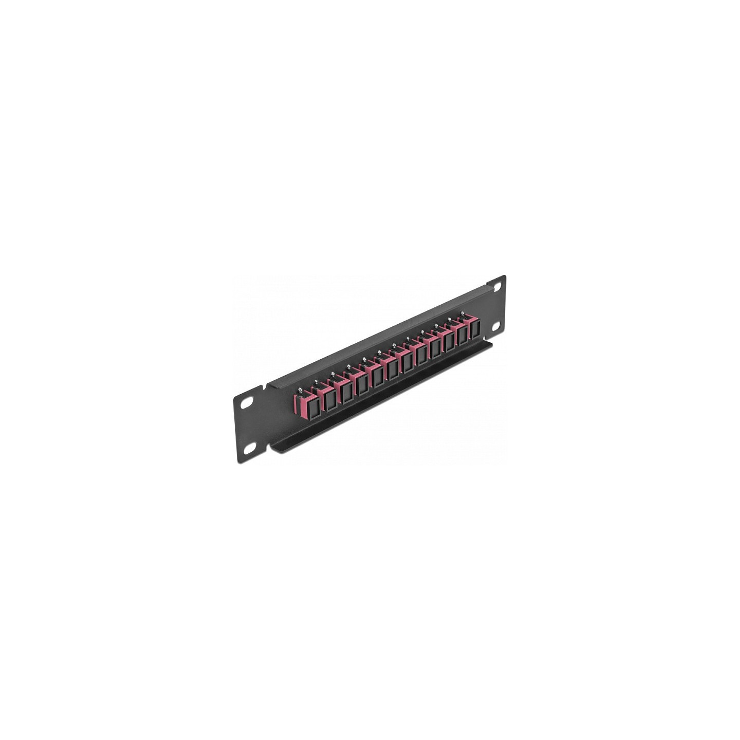 Delock 10? LWL Patchpanel 12 Port SC Simplex violett 1 HE schwarz — Buy in Cyprus with Fast Delivery