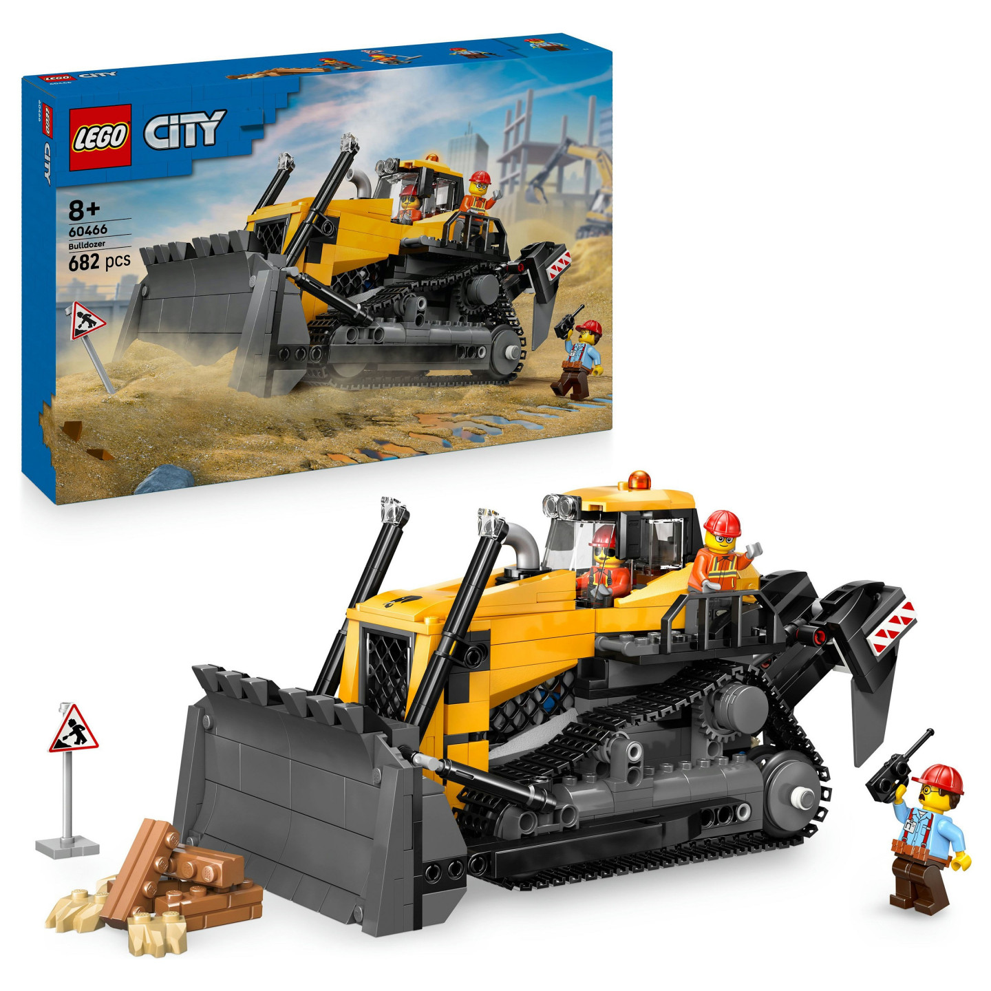 LEGO 60466 City Gelber Bulldozer mit Frontlader — Buy in Cyprus with Fast Delivery