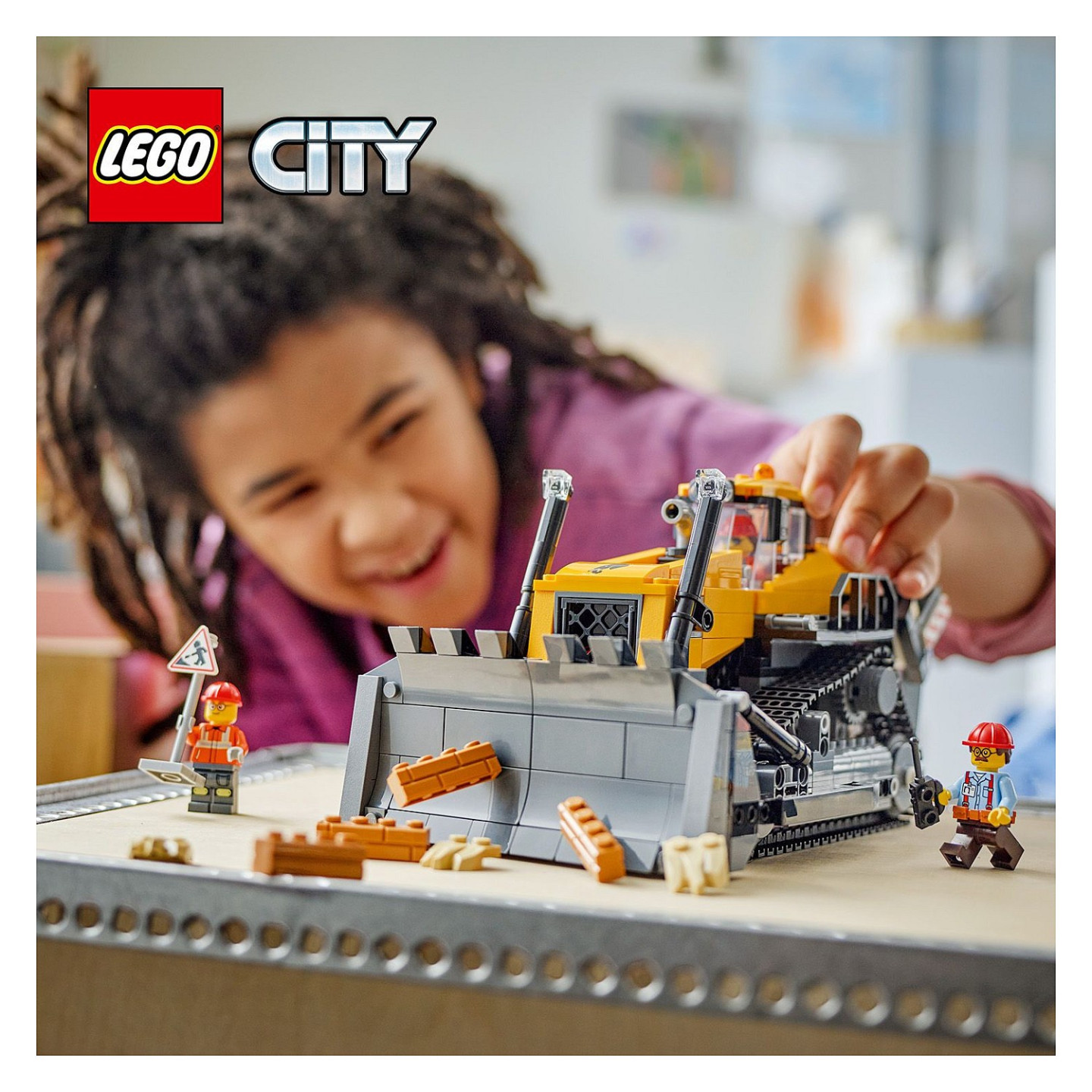 LEGO 60466 City Gelber Bulldozer mit Frontlader — Buy in Cyprus with Fast Delivery