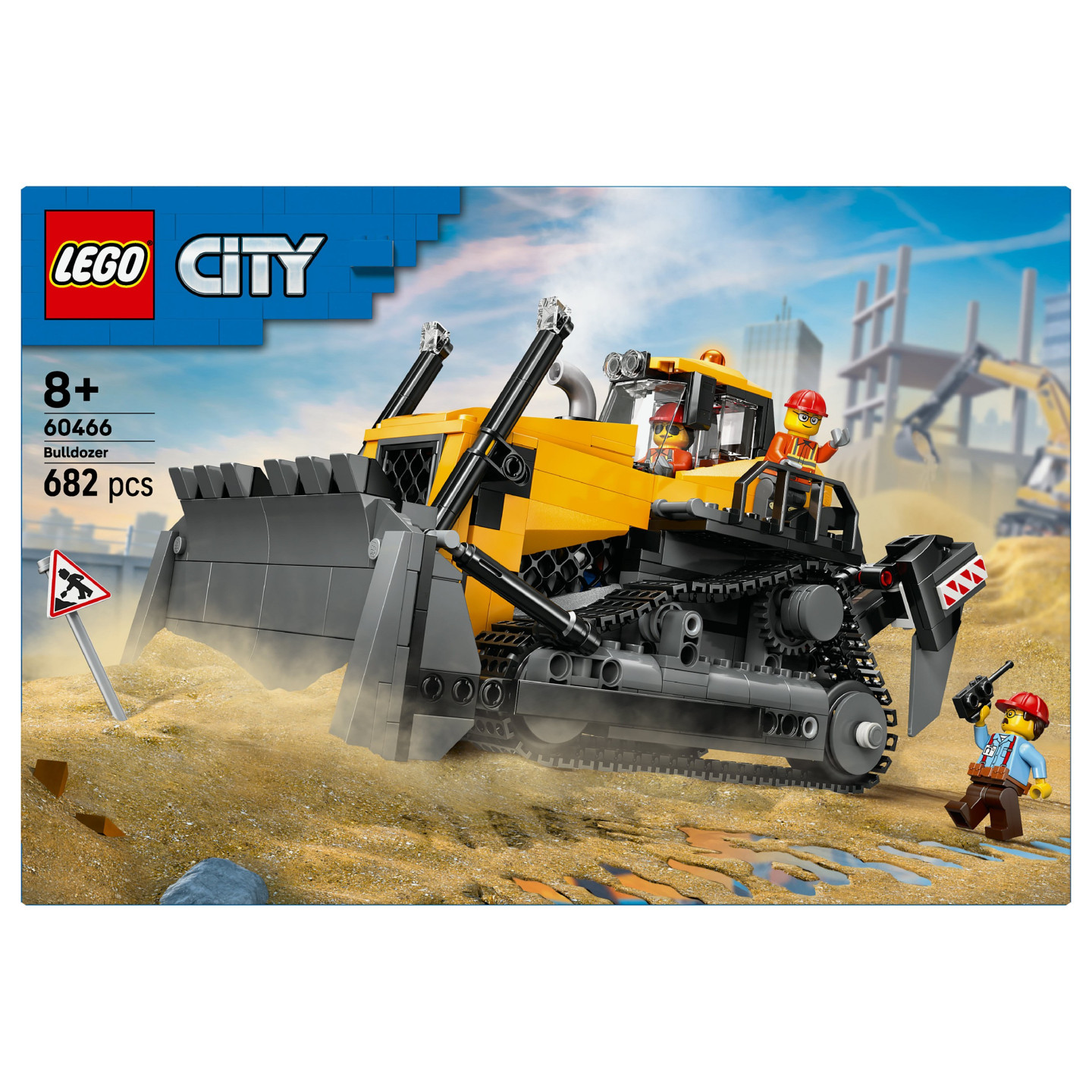 LEGO 60466 City Gelber Bulldozer mit Frontlader — Buy in Cyprus with Fast Delivery