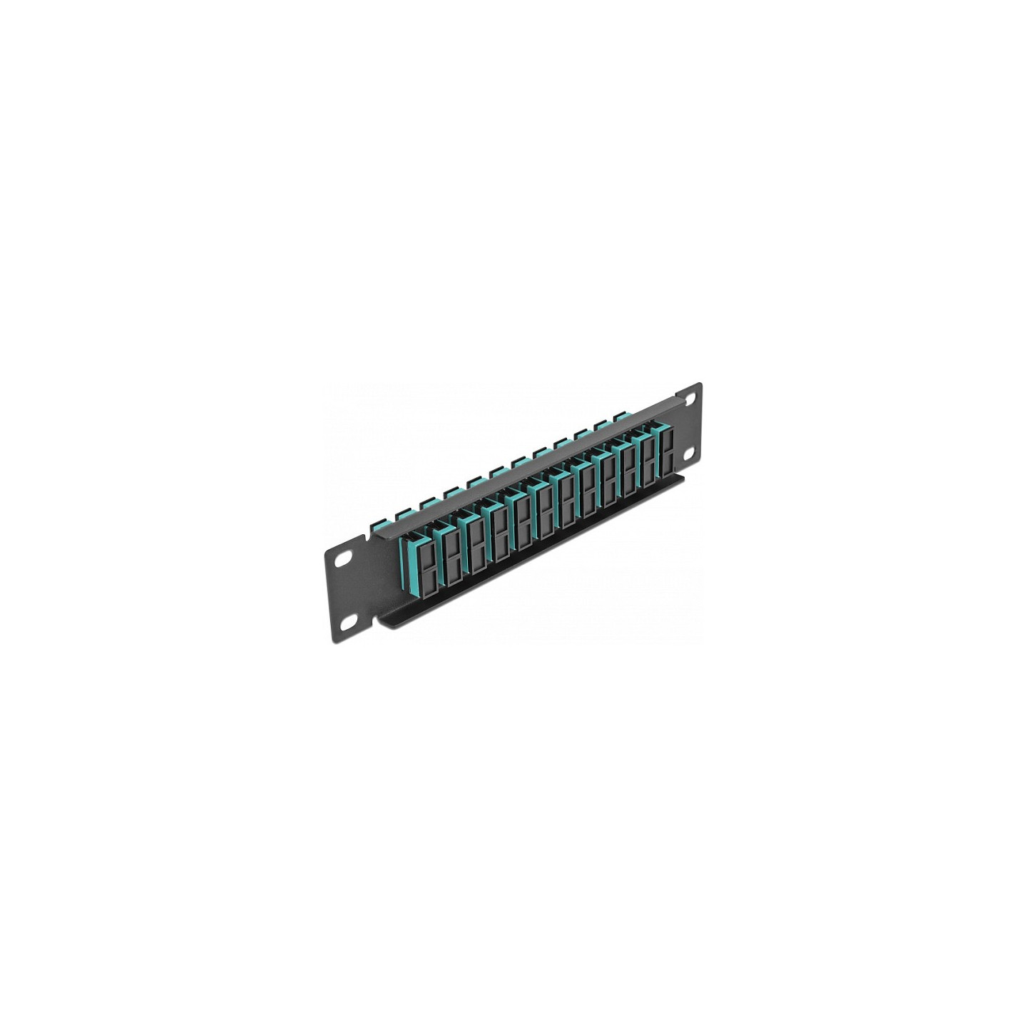 Delock 10? LWL Patchpanel 12 Port SC Duplex aqua 1 HE schwarz — Buy in Cyprus with Fast Delivery