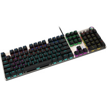 MSI Forge GK-310 RED Gaming Keyboard - GK-310 - Wired USB, Mechanical, RGB, German QWERTY, Black
