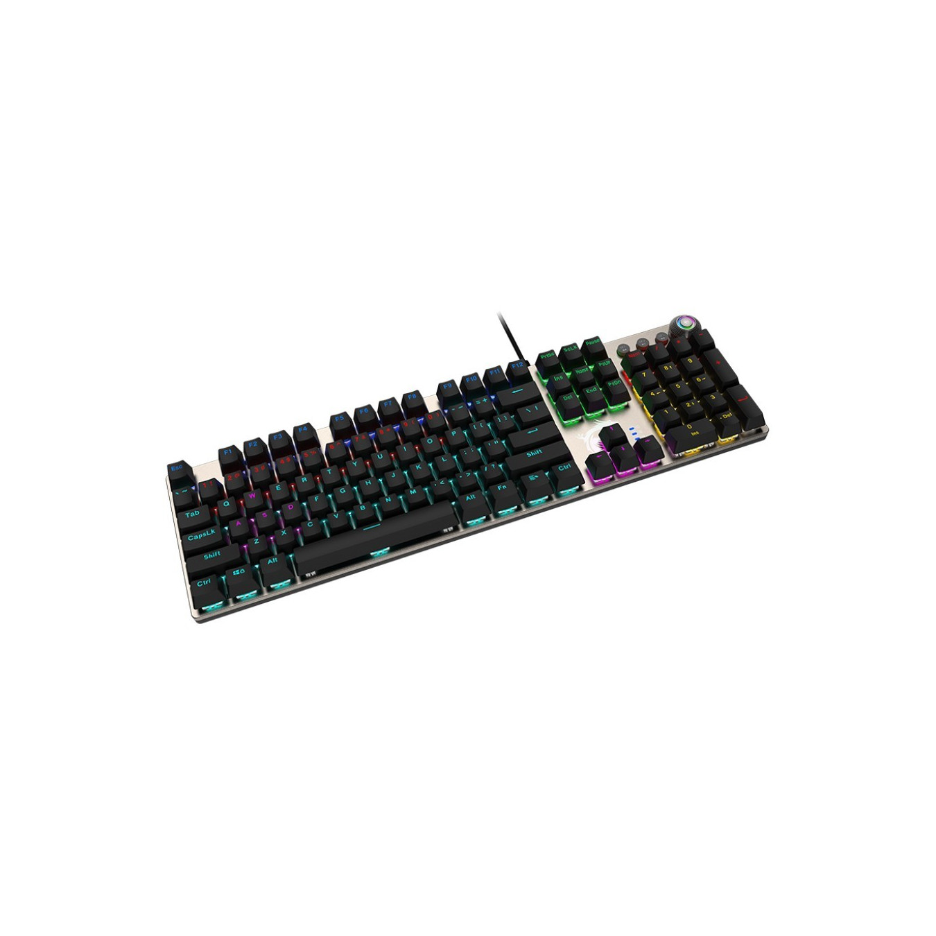 MSI Forge GK-310 RED Gaming Keyboard - GK-310 - Wired USB, Mechanical, RGB, German QWERTY, Black
