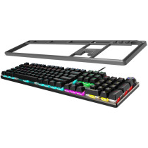 MSI Forge GK-310 RED Gaming Keyboard - GK-310 - Wired USB, Mechanical, RGB, German QWERTY, Black