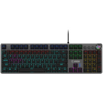 MSI Forge GK-310 RED Gaming Keyboard - GK-310 - Wired USB, Mechanical, RGB, German QWERTY, Black