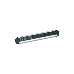 BACHMANN PRIMO Steckdosenleiste 6x Schutzkontakt berspannungsschutz Aluminium.Schalter 1.75m
