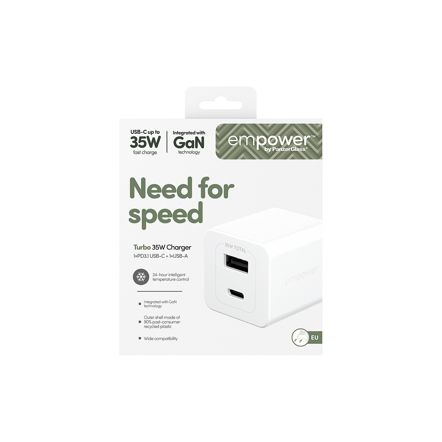 Panzerglass TURBO 35W CHARGER INCL. USB-C — Buy in Cyprus with Fast Delivery